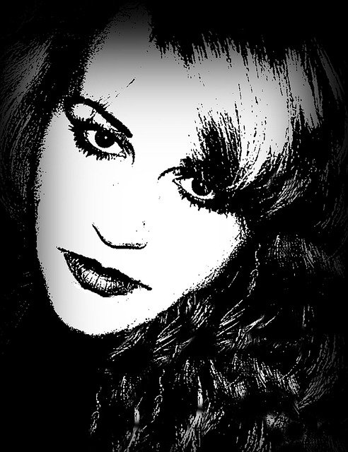 Free download Woman Eyes Black -  free illustration to be edited with GIMP free online image editor