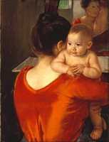 Free download Woman in a Red Bodice and Her Child free photo or picture to be edited with GIMP online image editor