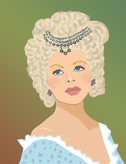 Free download Woman Jewels In Hair Glamorous -  free illustration to be edited with GIMP free online image editor