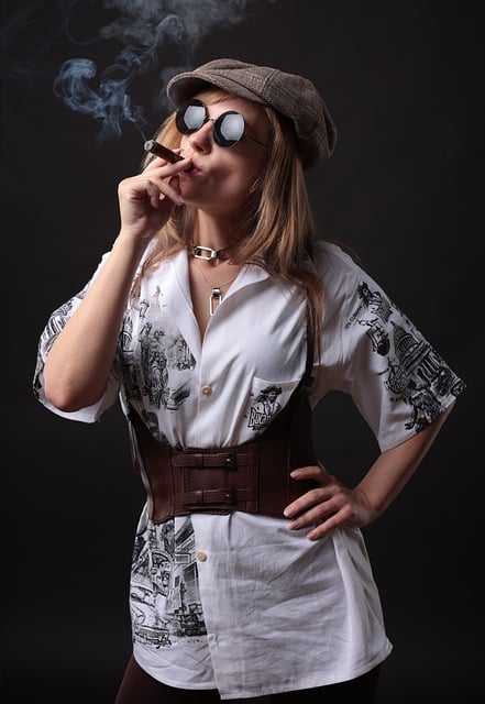 Free download woman model cigar smoker to smoke free picture to be edited with GIMP free online image editor