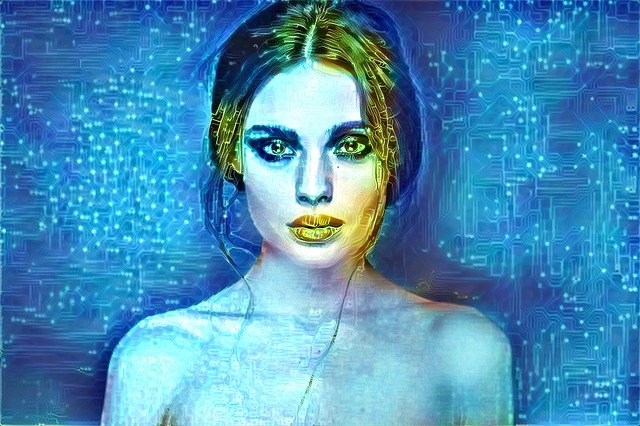 Free download Woman Portrait Sci-Fi -  free illustration to be edited with GIMP free online image editor