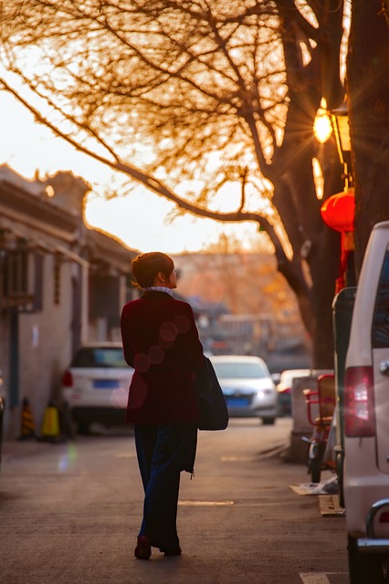 Free download woman walking street alley free picture to be edited with GIMP free online image editor