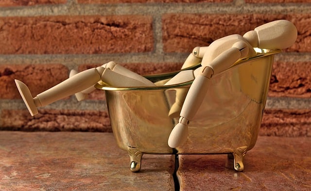 Free download wooden doll figure corpse bathtub free picture to be edited with GIMP free online image editor