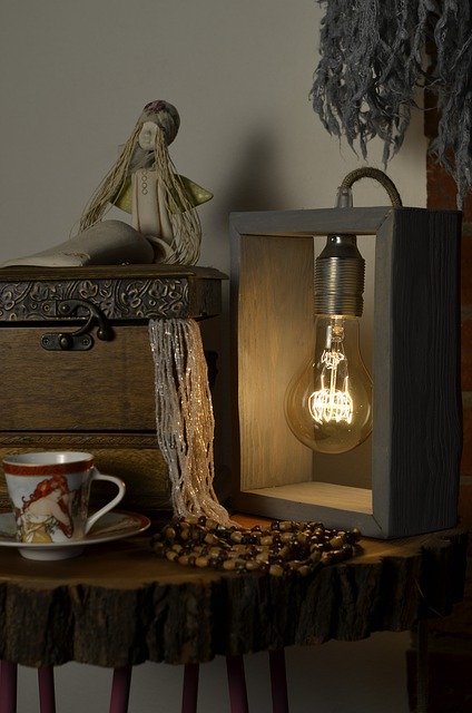 Free download Wooden Lamp Casket Teacup -  free photo or picture to be edited with GIMP online image editor