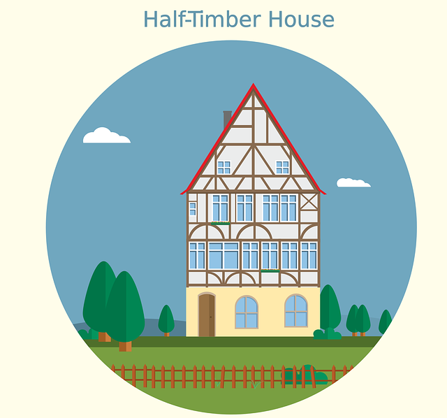 Free download Wood Truss Fachwerkhaus House - Free vector graphic on Pixabay free illustration to be edited with GIMP free online image editor