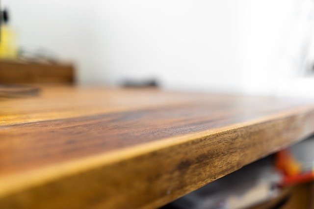 Free download Wood Walnut Desk -  free photo or picture to be edited with GIMP online image editor