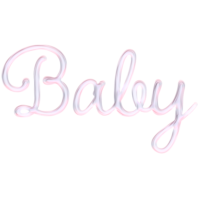 Free download Word Art Baby Glass -  free illustration to be edited with GIMP free online image editor