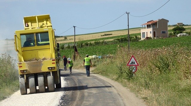 Free download Work Road Construction free photo template to be edited with GIMP online image editor