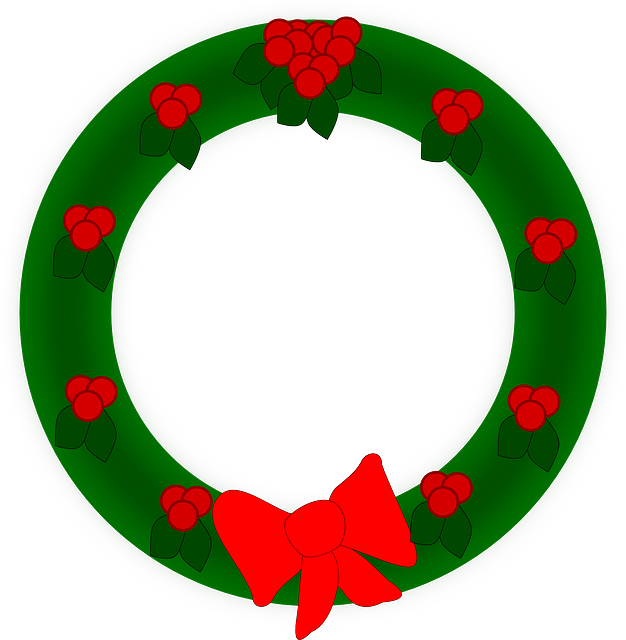 Free download Wreath Christmas Decoration - Free vector graphic on Pixabay free illustration to be edited with GIMP free online image editor