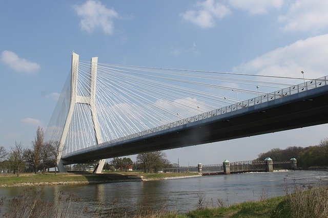 Free download Wrocław Highway Bridge -  free photo or picture to be edited with GIMP online image editor