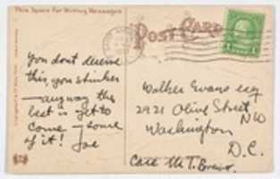 Free download [Postcard from Peter Sekaer to Walker Evans and Filed by the Artist with his Collection of Postcards] free photo or picture to be edited with GIMP online image editor