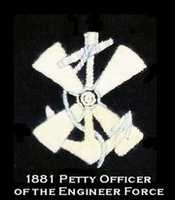 Free download 1881 Petty Officers Of theEngineer Force White on Blue free photo or picture to be edited with GIMP online image editor