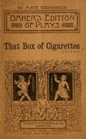 Descărcare gratuită 1889 Bakers Edition of Plays: That Box of Cigarettes de Walter H. Baker & Co., Boston fotografie sau imagine gratuită pentru a fi editată cu editorul de imagini online GIMP