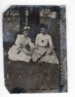 Free download 1890 Two Ladies Tintype 03 free photo or picture to be edited with GIMP online image editor