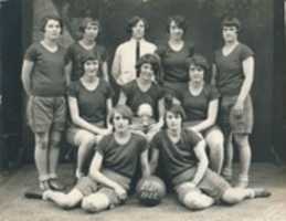 Free download 1927. Basketball. Girls. Team. Photo free photo or picture to be edited with GIMP online image editor