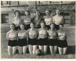 Free download 1935. Basketball. Girls. Team. Photo free photo or picture to be edited with GIMP online image editor