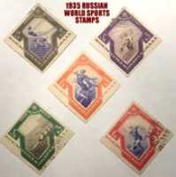 Free download 1935 Russian World Sports Postage Stamps free photo or picture to be edited with GIMP online image editor