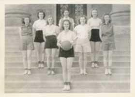 Free download 1939. Basketball. Girls. Junior. Team. Photo free photo or picture to be edited with GIMP online image editor