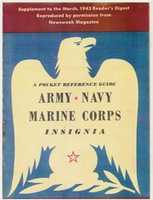 Free download (1943) A Pocket Reference Guide to Army, Navy and Marine Corps Insignia free photo or picture to be edited with GIMP online image editor