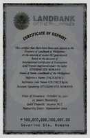Free download 1972 PHL LBP Certificate Of Deposit free photo or picture to be edited with GIMP online image editor