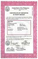Free download 1974 UAE DUBAI Certificate Of Depositor In Trust Deposit free photo or picture to be edited with GIMP online image editor