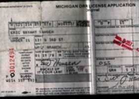 Free download 1985 MICHIGAN DRIVERS LICENSE free photo or picture to be edited with GIMP online image editor