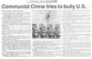 Download grátis 1991 Communist China Tries To Bully US foto ou imagem grátis para ser editada com o editor de imagens online GIMP