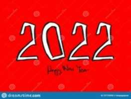 Free download 2022 text design vector illustration, Happy New Year, calendar cover template, lettering element, calligraphy 2022 free photo or picture to be edited with GIMP online image editor