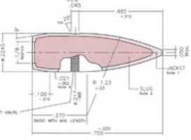 Free download 5.56x 45mm Bullet 55grain FMJ Schematic free photo or picture to be edited with GIMP online image editor