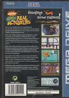 Free download AAAHH!!! Real Monsters - Sega Mega Drive - Back Cover free photo or picture to be edited with GIMP online image editor