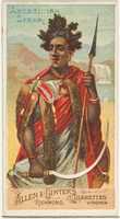 Free download Abyssinian Spear, from the Arms of All Nations series (N3) for Allen & Ginter Cigarettes Brands free photo or picture to be edited with GIMP online image editor