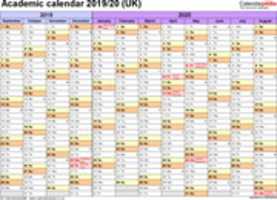 Free download academic-calendar-2019-2020-uk-l free photo or picture to be edited with GIMP online image editor