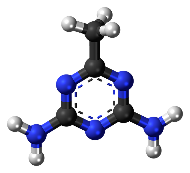 Free download Acetoguanamine Molecule Structure -  free illustration to be edited with GIMP free online image editor