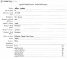 Free download Albert Lauber Jr 1910 Census print version156 free photo or picture to be edited with GIMP online image editor