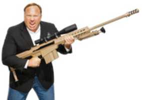 Free download Alex Jones holding a gun free photo or picture to be edited with GIMP online image editor