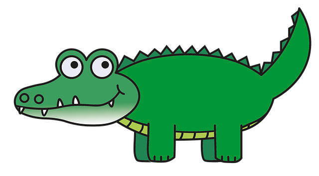 Free download Alligator Crocodile Clip Art -  free illustration to be edited with GIMP free online image editor