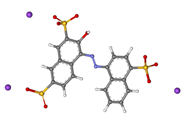 Free download Amaranth Sodium Azo Dye Molecule -  free illustration to be edited with GIMP free online image editor