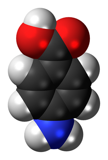 Free download Aminobenzoic Acid Molecule -  free illustration to be edited with GIMP free online image editor