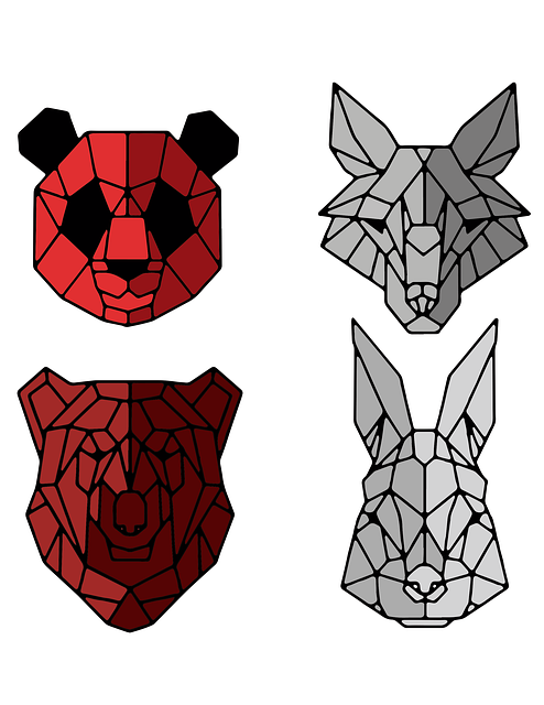 Free download Animals Geometry -  free illustration to be edited with GIMP free online image editor