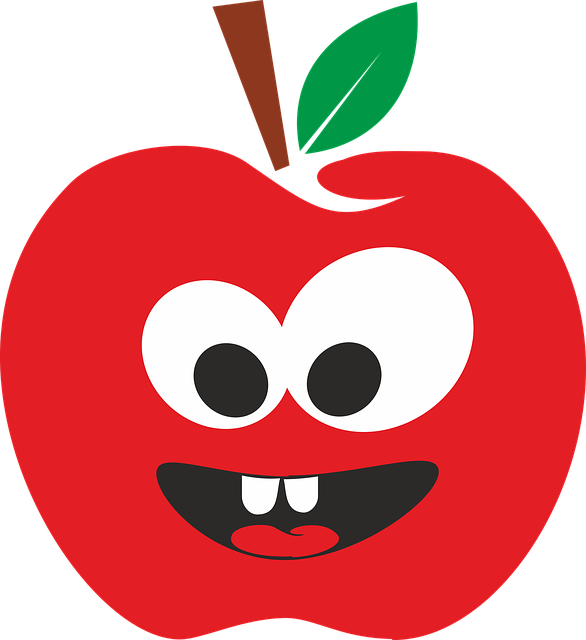 Free download Apple Smile ChildrenS - Free vector graphic on Pixabay free illustration to be edited with GIMP free online image editor