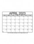 Kostenloser Download der Kalender für April 2023. Vorlage für Microsoft Word, Excel oder Powerpoint, kostenlos zur Bearbeitung mit LibreOffice online oder OpenOffice Desktop online