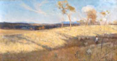 Free download Arthur Streeton, Golden Summer, Eaglemont free photo or picture to be edited with GIMP online image editor