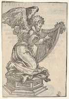 Free download A Silver Statuette of an Angel Playing the Harp, from the Large Series of Wittenberg Reliquaries free photo or picture to be edited with GIMP online image editor