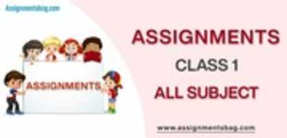 Free download Assignments For Class 1 All Subject free photo or picture to be edited with GIMP online image editor