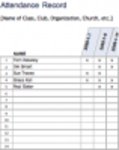 LibreOfficeオンラインまたはOpenOfficeデスクトップオンラインで無料で編集できる出席記録テンプレートDOC、XLS、またはPPTテンプレートを無料でダウンロード