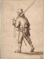 Free download A Walking Musketeer, seen from behind free photo or picture to be edited with GIMP online image editor