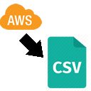 Écran d'exportation CSV du calculateur de coûts AWS pour l'extension de la boutique en ligne Chrome dans OffiDocs Chromium