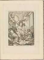 Free download A Young Woman Feeding her Infant, from Premier Livre de Sujets et Pastorales (First Book of Subjects and Pastorals), plate 1 free photo or picture to be edited with GIMP online image editor