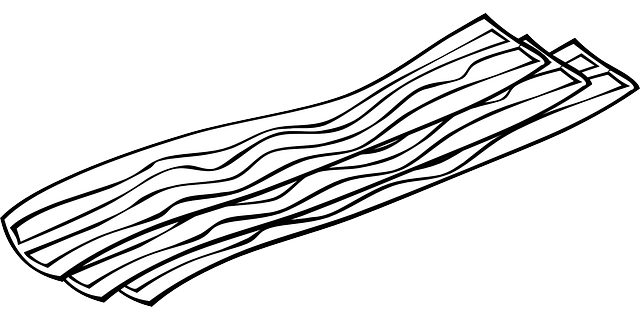 Free download Bacon Strips Meat - Free vector graphic on Pixabay free illustration to be edited with GIMP free online image editor