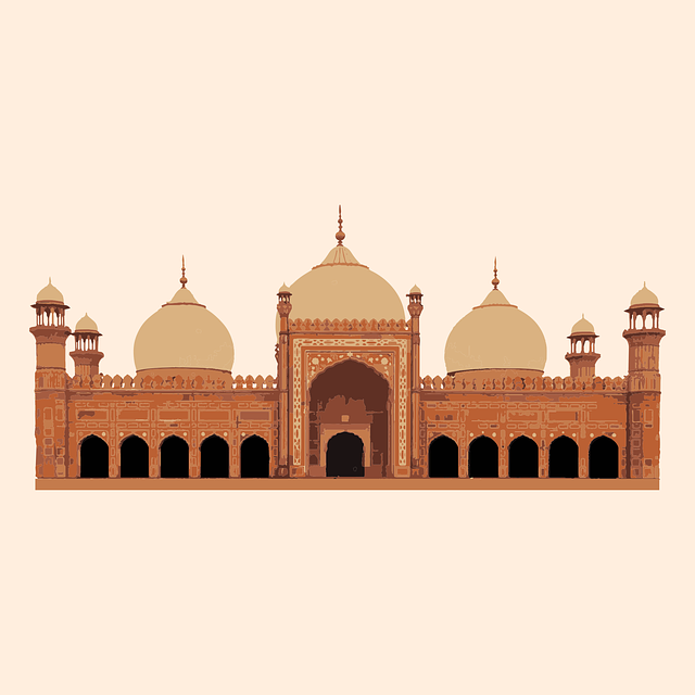 Free download Badshahi Masjid Lahore Pakistan - Free vector graphic on Pixabay free illustration to be edited with GIMP free online image editor